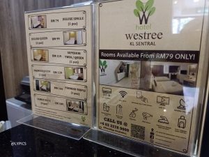 Published Rate of Westree Hotel Kuala Lumpur